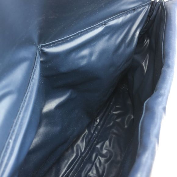 Vintage Navy Blue Bag Bazaar Purse. Layered flaps w/snaps.Two Large compartments - Picture 5 of 7